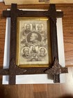 1860s CIVIL WAR Leaders Old Wood Framed. Federal And Confederate. Vintage Estate — photo 8