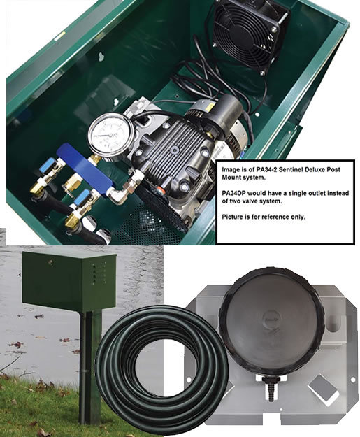 Sentinel Deluxe Aeration System Pond Aeration Kit w/ post mount