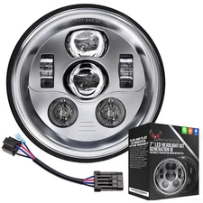 Eagle Lights 7" Chrome Gen 3 LED Headlight for 2014 - 23 Harley Touring and CVO