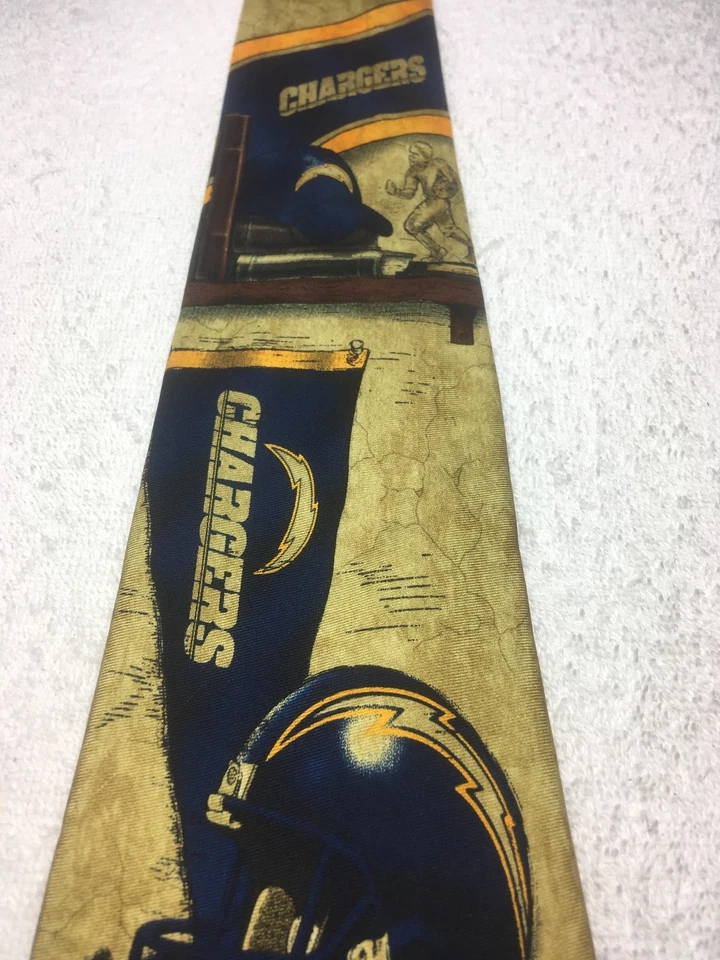 CARGADORES NFL PARA HOMBRE CORBATA CARGADORES LOS ANGELAS 4 X 60 Foto 4 de 4