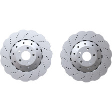 New 4G0615301AH Front Disc Brake Rotors Pair for Audi RS7 Models 2014-2018