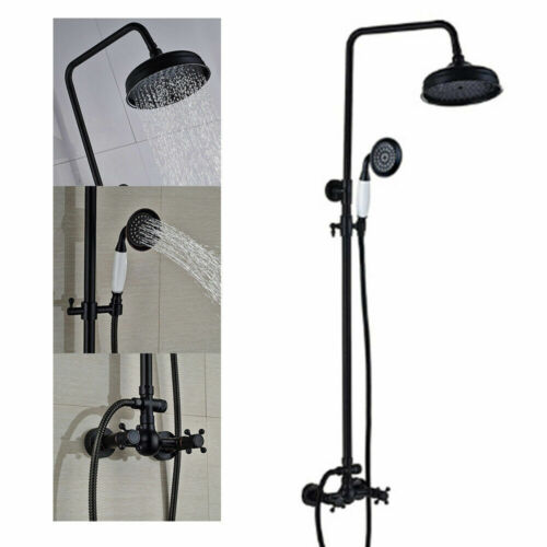 Dusch Armatur Duschset Regendusche Duschsystem Antik Retro Nostalgie Schwarz DHL - Bild 6 von 12