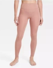 Women’s All In Motion Brushed Sculpt Leggings Clay Pink XS NWT