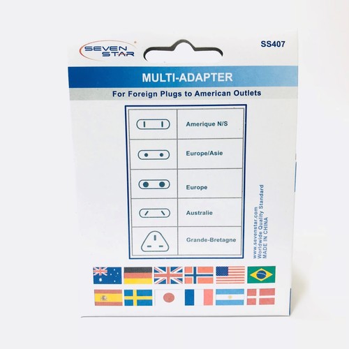 Multi-Country Universal Receptacle Socket Adapter. Foreign to USA Plug Adapter - Picture 12 of 12
