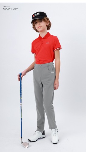 Golf Pants kids boys Sports Trousers Slim Pants Elastic Sport Pants Comfortable - Picture 9 of 14