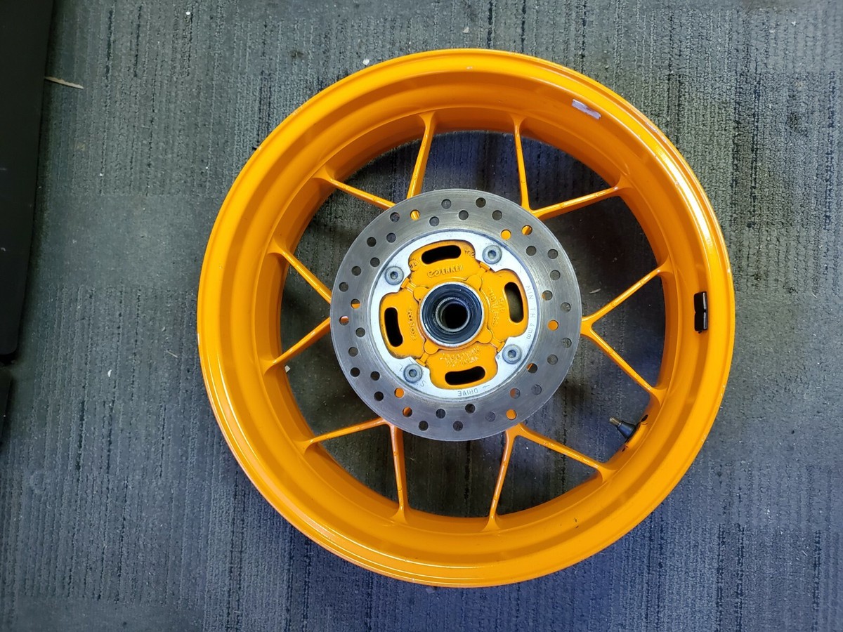 08-16 Honda CBR1000RR SP REPSOL Back Rear Wheel Rim ORANGE OEM 100