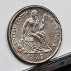 1887 10C Liberty Seated Dime - UNC (#59007-L)