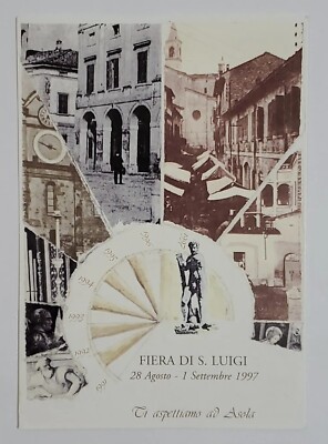 Postcard Fiera Di S Luigi 1997 Ti aspettiamo ad Asola Pompea Al Giardino Italy