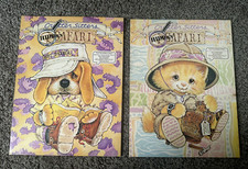 Lot of 2 Vintage Critter Sitters Cat & Dog Me...