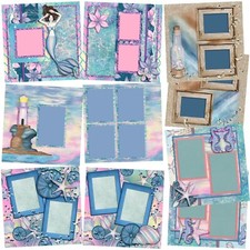 MAGICAL OCEAN - Scrapbook Layout Set