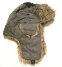 Winter Hat Grey Suede Feel One Size UNISEX