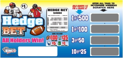 NEW pull tickets **LIQUIDATION** HEDGE BET - Seal Card Tabs