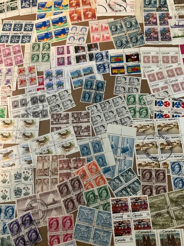 CANADA LOT OF OVER 300 blocks with cds cancels - Picture 7 of 13