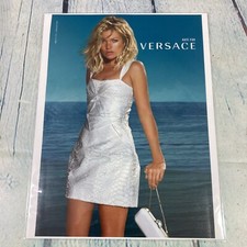 2009 Sexy Lady Legs Blonde Versace Dress Print Ad/Poster Promo Art Magazine Page