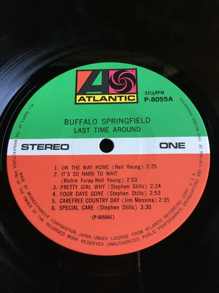 BUFFALO SPRINGFIELD LP last time around LP JAPANESE 1ST PRESS 1971 very SCARCE - Image 4 of 4