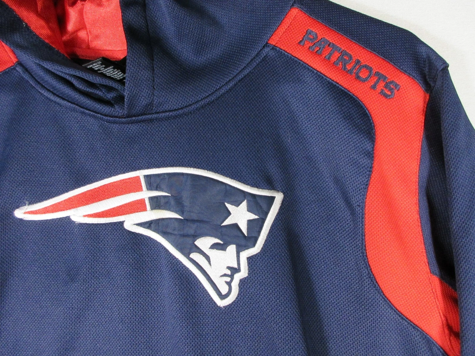 VETEMENTS Felpa con cappuccio NFL Team Apparel Youth New England Patriots taglia XL blu