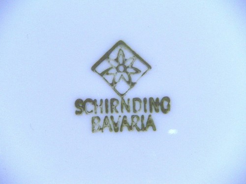 Vintage SCHIRNDING BAVARIA SCG54 Embossed White China with Platinum Rim - Picture 53 of 75