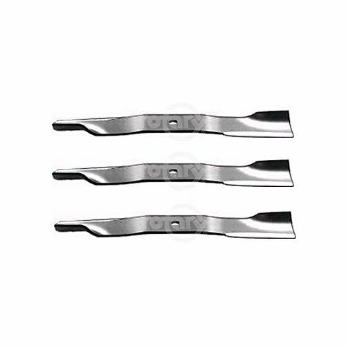 3-Pack USA-Made XHT High Lift Notched Blades For Ariens & Gravely - Part #00450200 / 0450200
