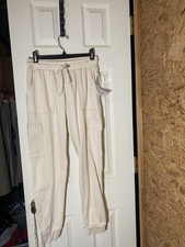 Beige Soft Cargo Lounge Jogger Pants Size Medium