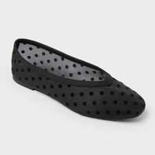Women  s Sammie Mesh Flats with Memory Foam Insole - A New Day