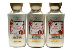 NEW 3 BATH BODY WORKS PEACH BLOSSOM NECTAR WOMEN HAND BODY LOTION 8 OZ SHEA