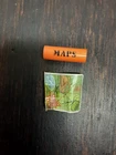 Vintage 1964 GI Joe Action Pilot Communications Map & Orange Tube Container Case