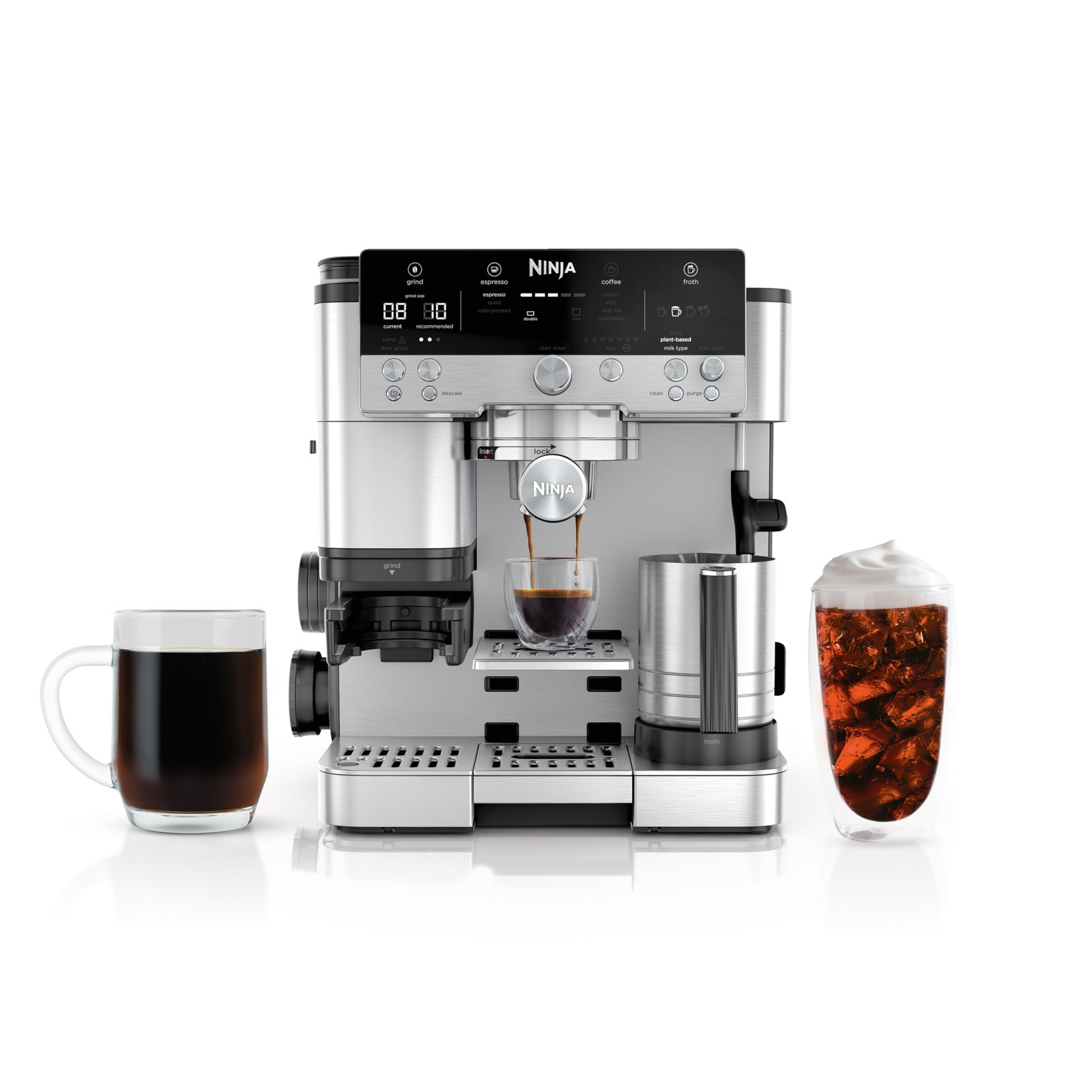 Máquina de café espresso Ninja Luxe Café Premier Series cafetera de goteo - plateada