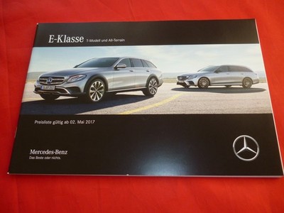 Mercedes S213 E-Class Estate and All-Terrain Price List Pricelist from 5/2017