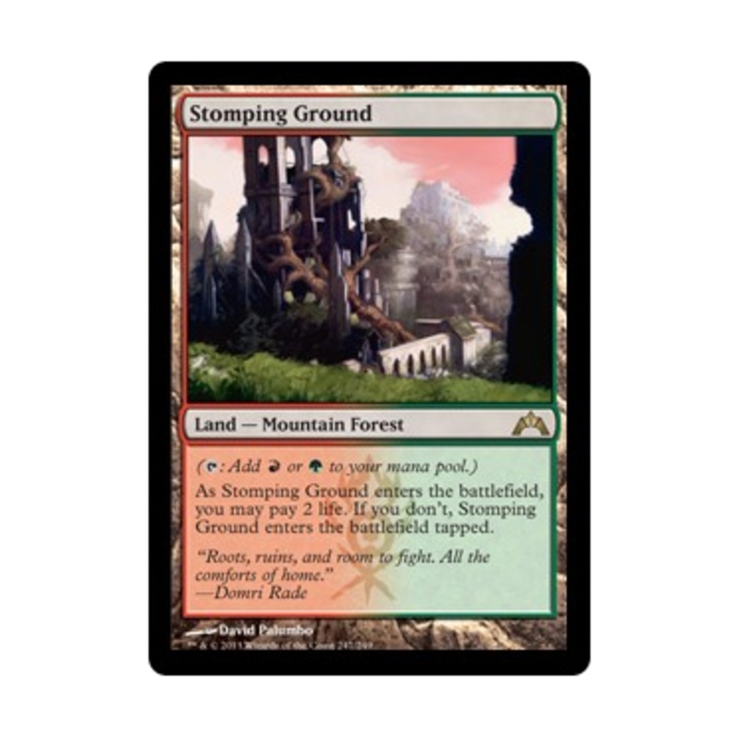 WotC MtG Gatecrash Stomping Ground (R) (Foil) NM