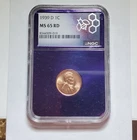 1939 D LINCOLN WHEAT PENNY NGC MS 65 RD #S287