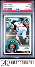 1983 TOPPS #482 TONY GWYNN RC PADRES HOF PSA 6