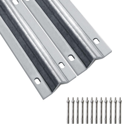 12ft Galvanized Inverted V Track for Sliding Gates - 2x 6ft Sections Driveway