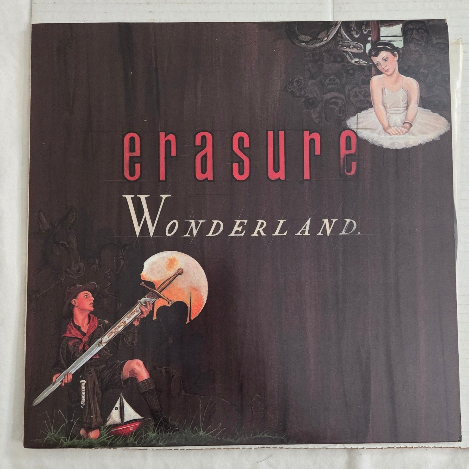 Erasure Wonderland Vinyl LP Record Album Sire 1986 USA Vintage Synth Pop1-25354)