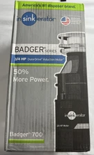 InSinkErator Garbage Disposal Badger 700 Standard Series 1/2 HP Made in USA