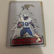 1999 Pacific Prism Barry Sanders Christmas Tree Ornament #9 Detroit Lions HOF