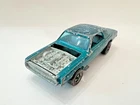 Vintage 1967 Hot Wheels Redline CUSTOM T-BIRD Spectraflame Aqua w/ Gray Interior