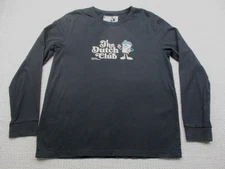 Dutch Bros The Dutch Club Shirt Mens XL Black Long Sleeve Coffee Company Graphic