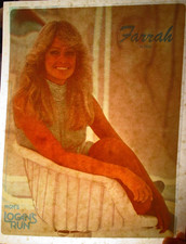 FARRAH FAWCETT LOGANS RUN VINTAGE 1970's CLASSIC MOVIE IRON ON TRANSFER NICE B-7