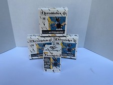 (3) 2021  Panini Chronicles Baseball Mega Box boxes and a Blaster auto 3x