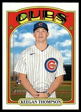 2021 TOPPS HERITAGE BASEBALL CARD KEEGAN THOMPSON #588 TENNESSEE SMOKIES 6045