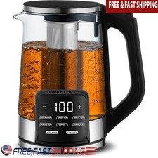Cordless Electric Kettle W/ Infuser Touchscreen Control 1.7L Brewing Pot New