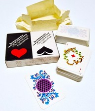 Spielkarten UdSSR  - 2 x 54 unge&ouml;ffnete Decks von Miniatur Spielkarten - um 1980