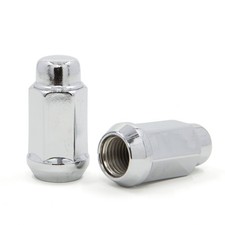12 Lug Nuts Long Bulge Acorn 14x1.5 Xl Tall Chrome