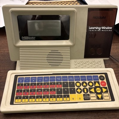 Vtg V-Tech Learning Window Teaching Machine 1986 Educational (Works) R2