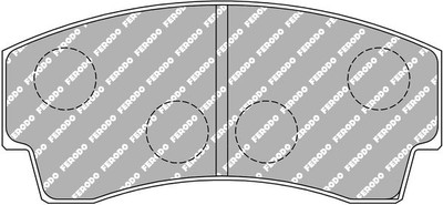 Bremsbelag-Set, Scheibenbremse FERODO RACING FRP219H