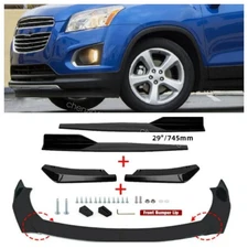 For Chevy Trax Side Skirt+Front & Rear Bumper Lip Splitter Spoiler Body Kit
