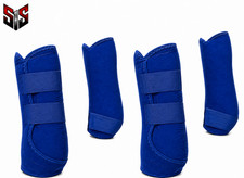 Horse Protective Sport Boots - Blue - 2 and 4 piece set Full/Cob Horse