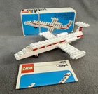 VTG Lego Learjet Plane Set 455 Complete w/ instructions & Original Box 1975