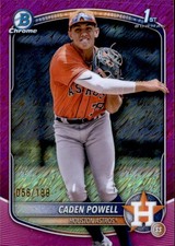 Caden Powell 1st Bowman #BCP-212 #/250 Houston Astros