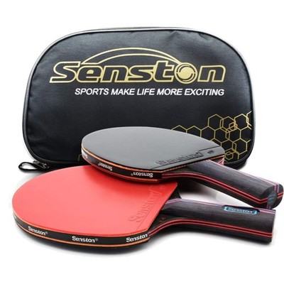 Tischtennisschläger Set, 2 Spieler, Tasche, Holz, Profi, Anfänger geeignet